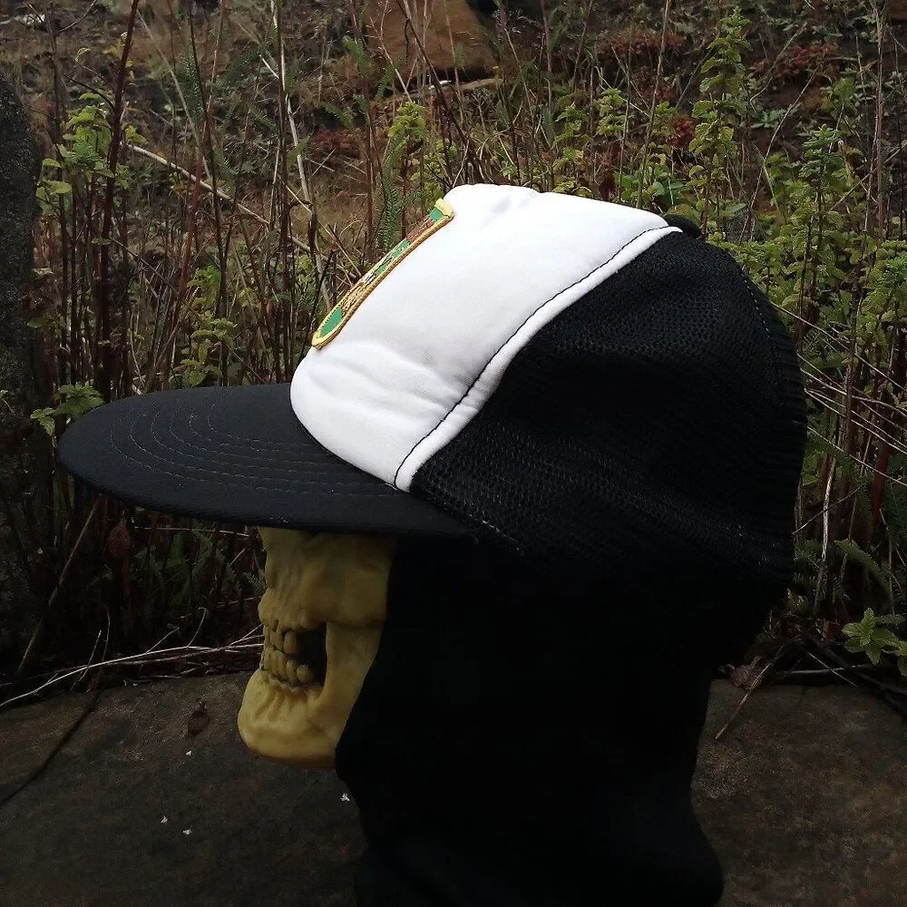 Vintage Utah Covered Wagon Patch Snap Trucker Hat Cap